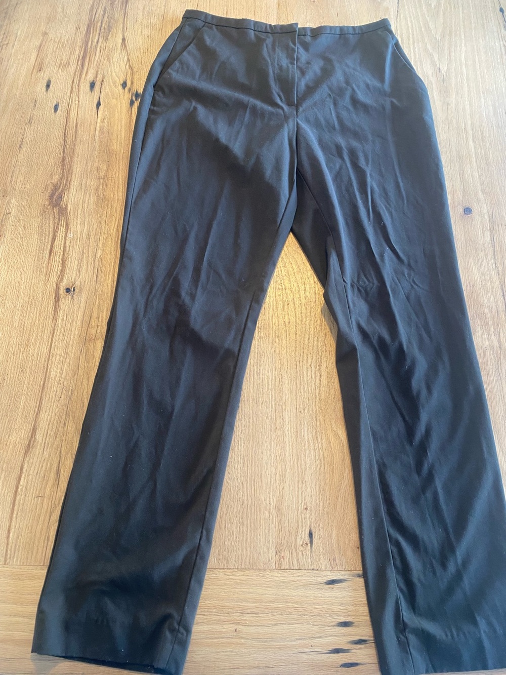 H & M Classic Brown Straight-Leg Dress Pants Womens